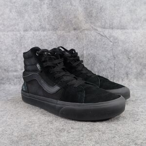 Vans Shoes Mens 7.5 Sneakers Sk8 Hi Skate Athletic Lifestyle Suede Black Casual